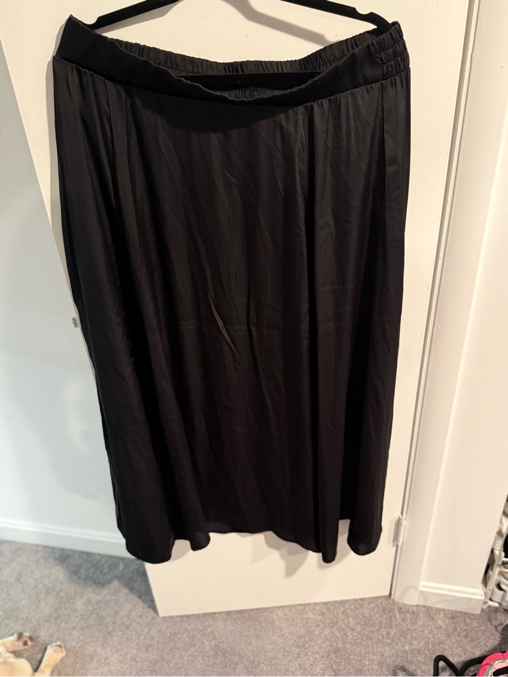 Torrid 14-16 Black satin Women’s A-Line maxi Skirt